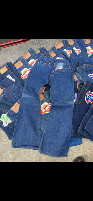 12 deadstock Japanese women denim jeans