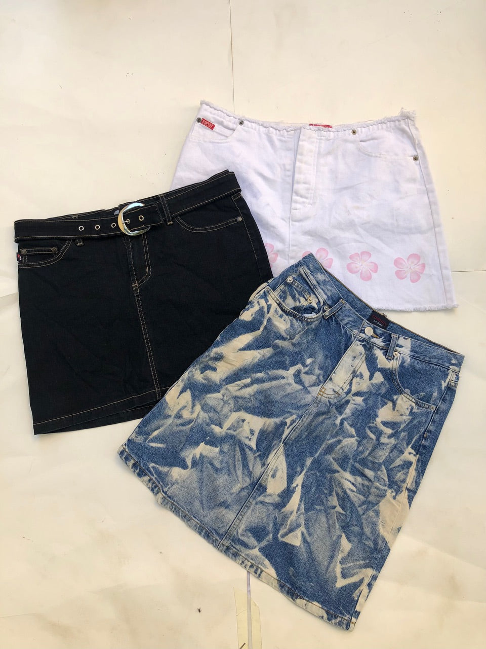 Y2K Denim and CheerLeader Skirts- F-088- 13 Pieces