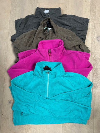Colored micro fleece sweaters north face- 4 pieces