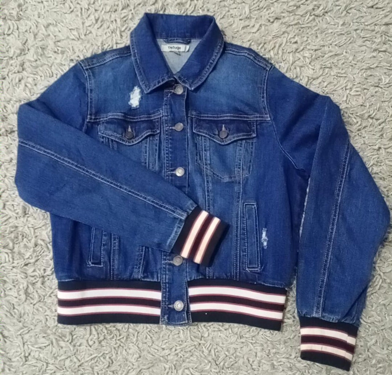 Funky Denim Jacket - 12 Pieces | Bulk Vintage Wholesale | fleek | joinfleek