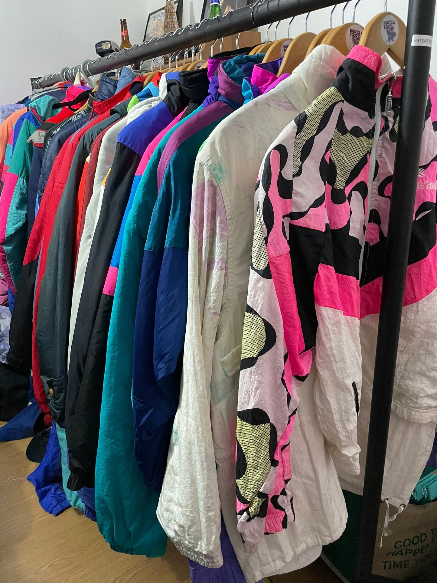 Vintage colourful ski jackets x20
