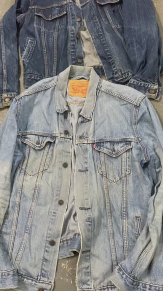 25pc Levi's Lee Wrangler ETC Denim Jacket Mix