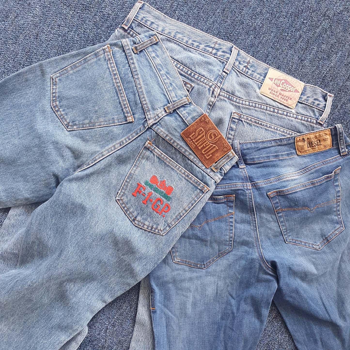 Mixed jeans, designer, levis and vintage- 5kg