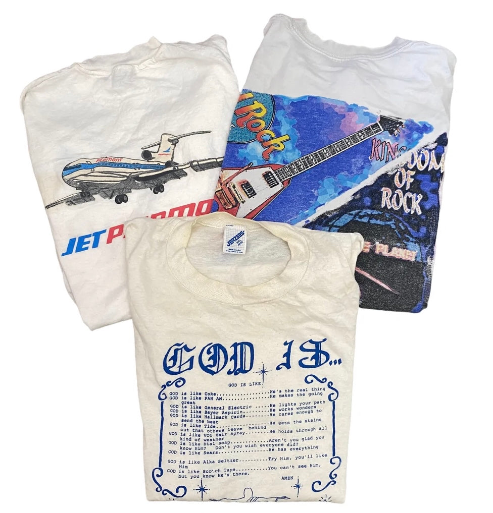 Vintage White T-Shirt Mix Grade B/C Bundle (20 pcs)