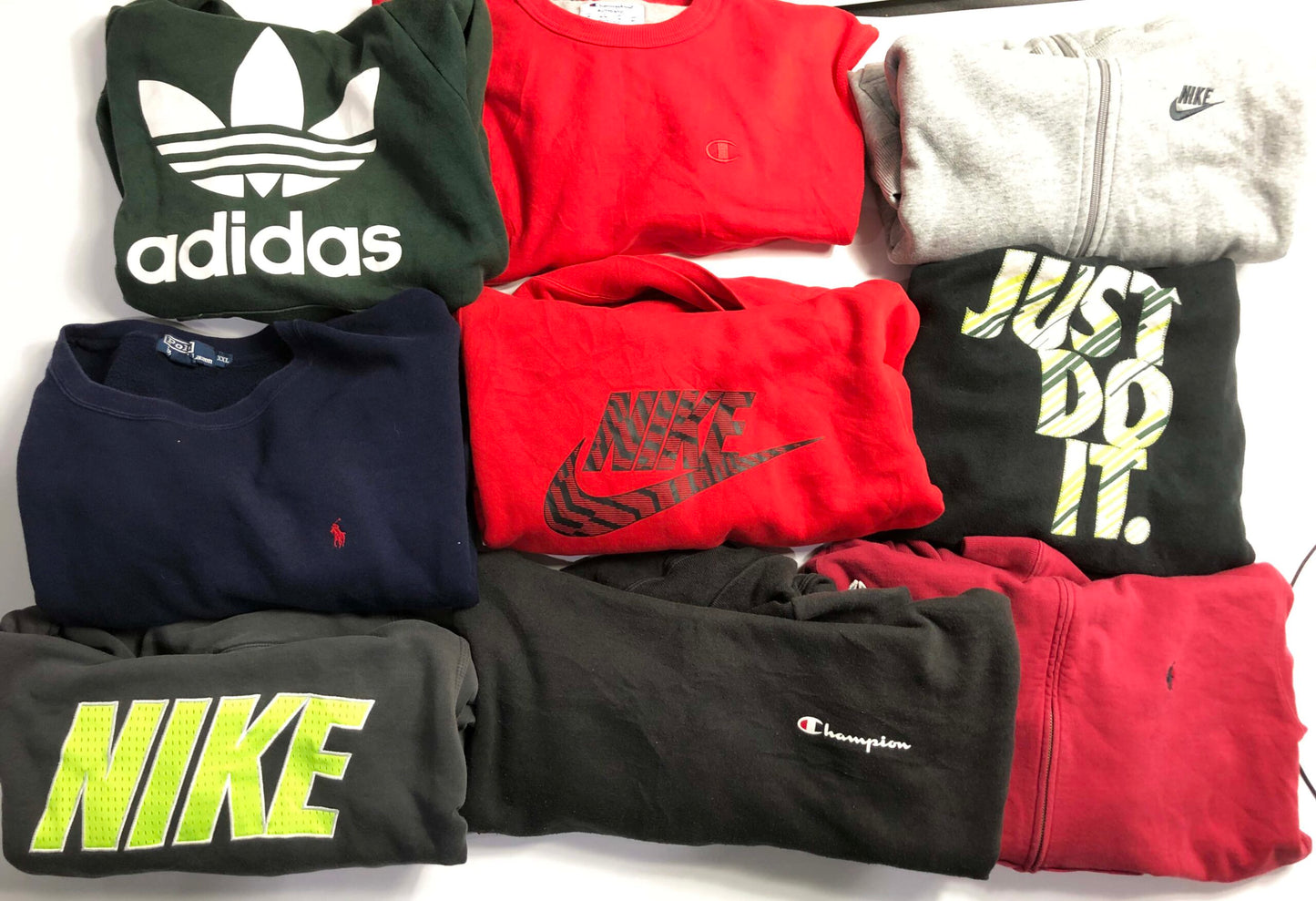BOX59: Premium branded hoodies & sweatshirts wholesale bundle- 9 piece