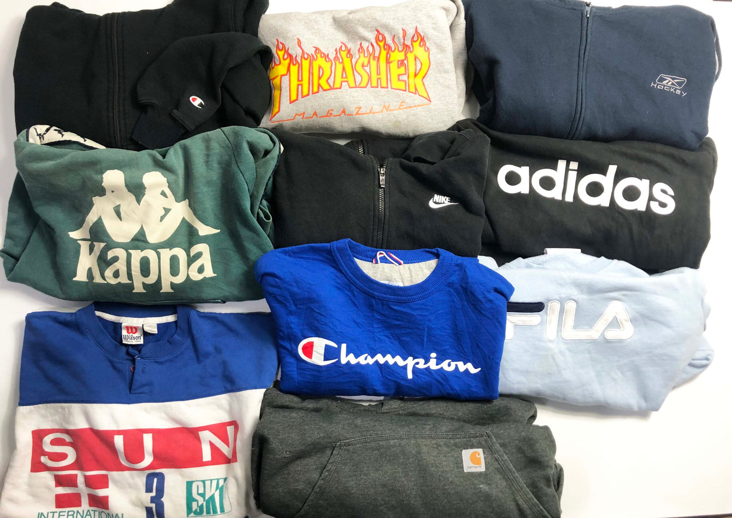 Premium branded hoodies & sweatshirts wholesale bundle- 10 piece