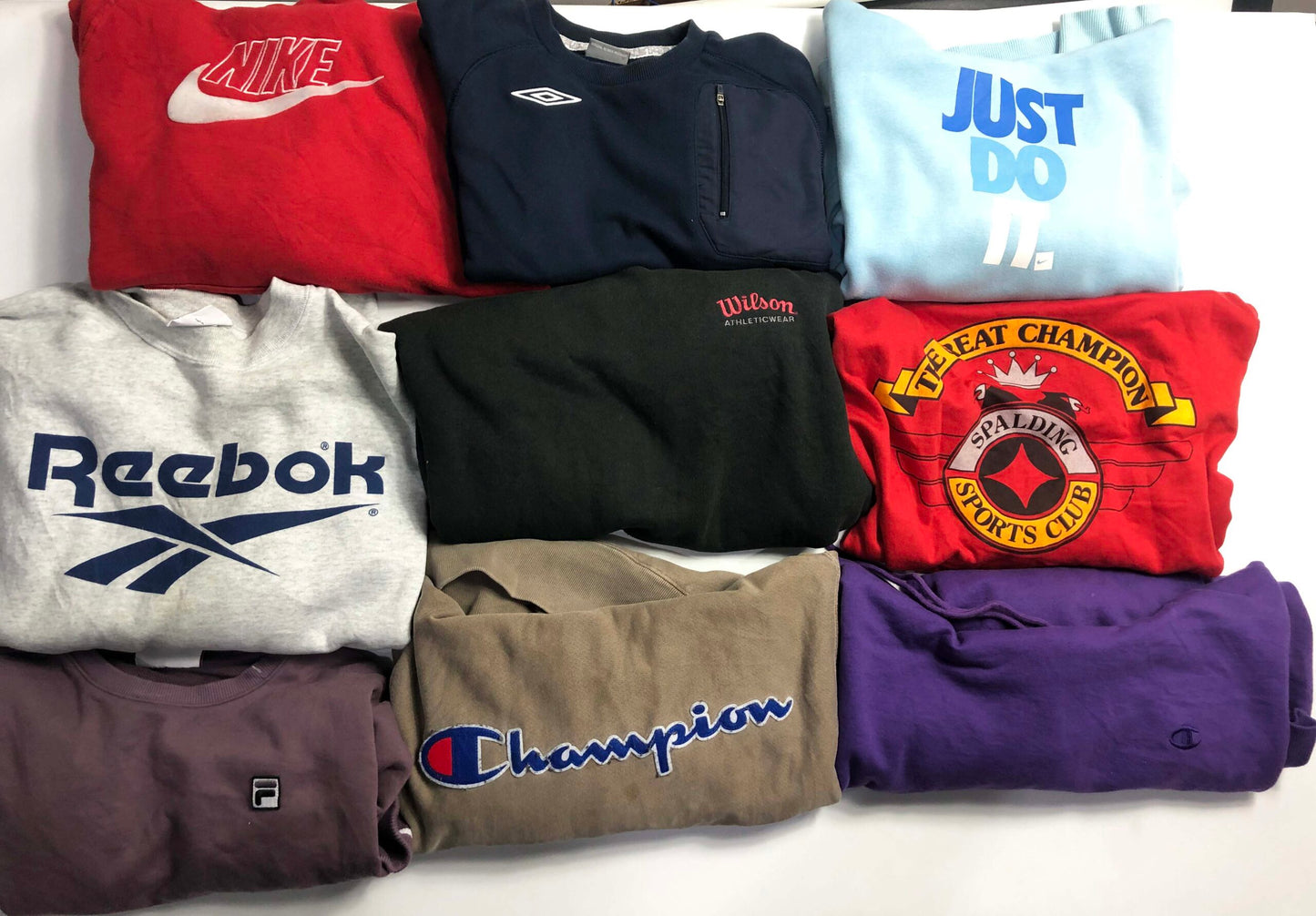 Premium branded hoodies & sweatshirts wholesale bundle- 9 Piece