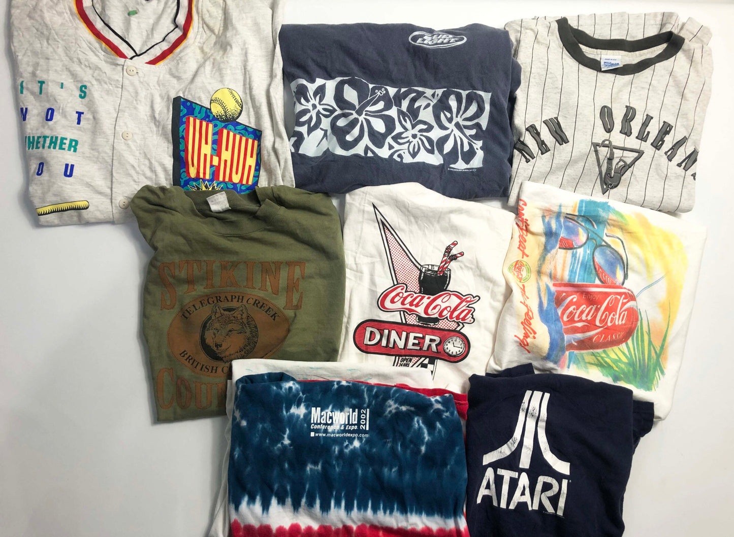 BOX54:Premium souvenir & obscure tshirts wholesale bundle-9 Piece