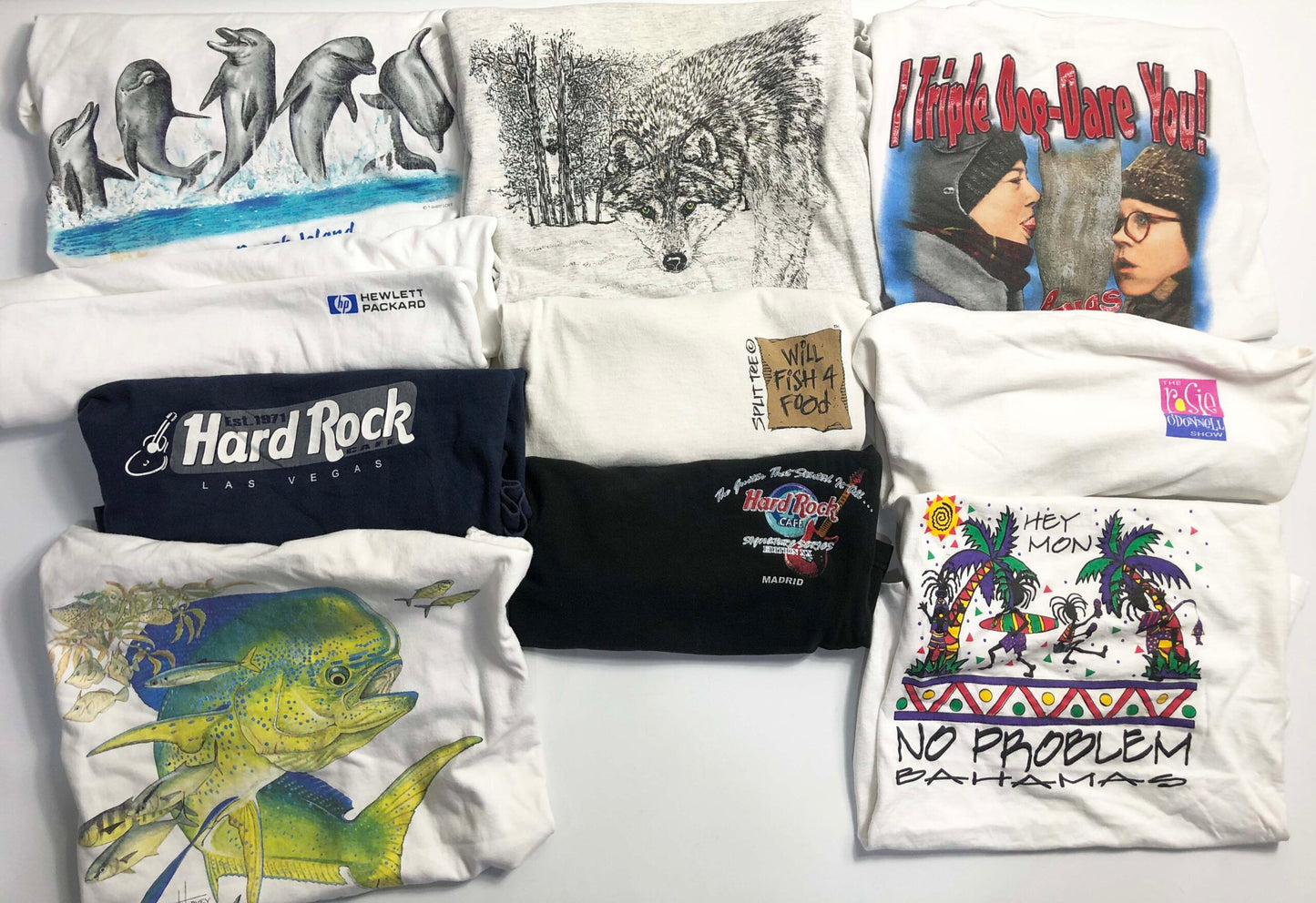 BOX50: Premium souvenir & obscure tshirts wholesale bundle-10 Piece