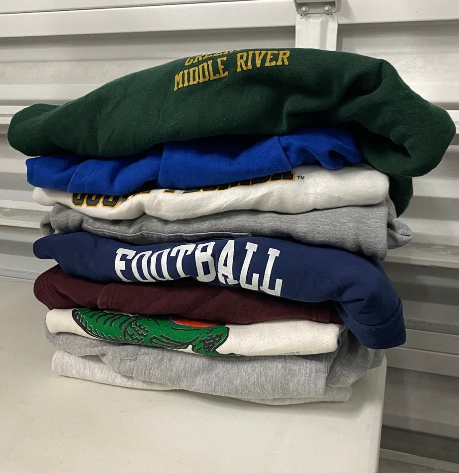 Vintage University Sweatshirts Bundle (50 pcs)