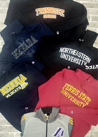 Vintage Grade A College University Hoodies 200pcs