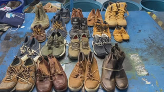 18 pairs of Timberland boots