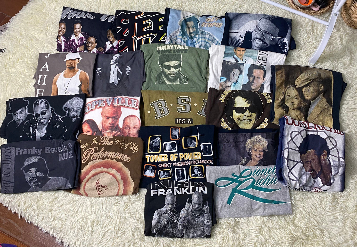 Vintage 90-00s Band Tees ( R&B,Soul,Jazz,ETC.) 20pc