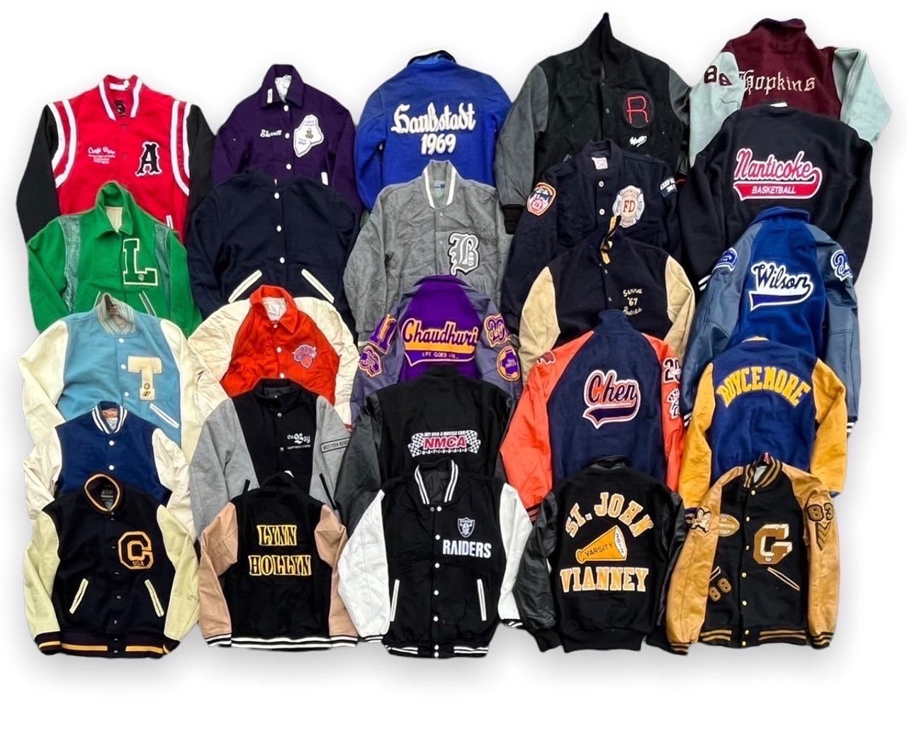 Premium varsity jackets bundle 25pcs set