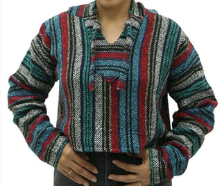 Reworked Ladies Baja Hood Crop top made using unbranded Baja hoodies, Style # CR219
