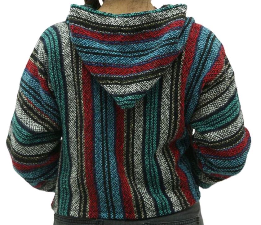Reworked Ladies Baja Hood Crop top made using unbranded Baja hoodies, Style # CR219