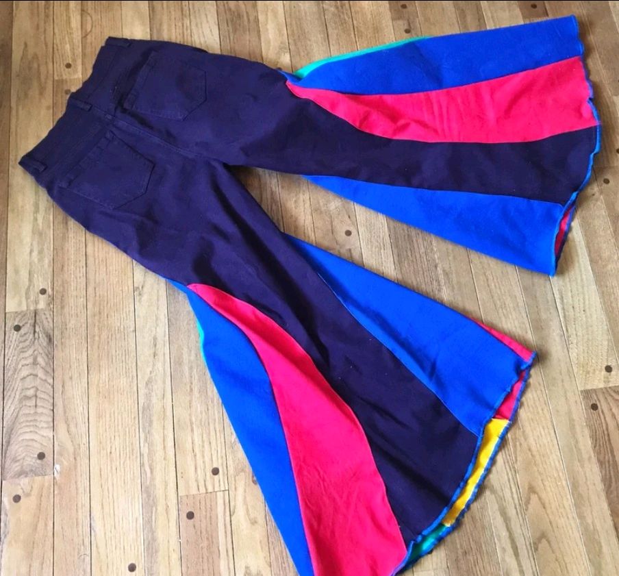 Reworked Ladies Denim Pants made using Ladies Levis Vintage Denim Pants, Style # CR288.