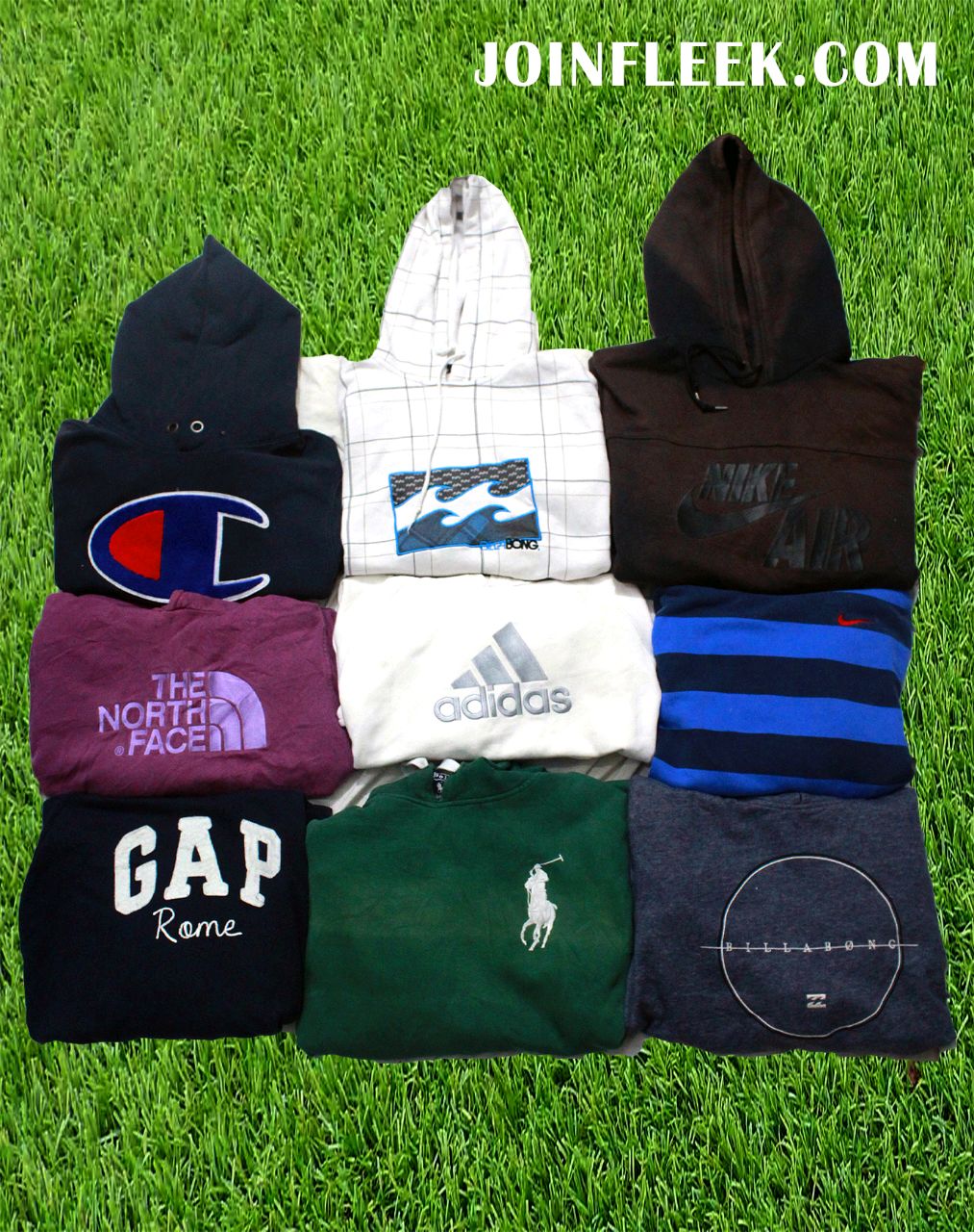 Mixed Branded Hoodies - 100 pieces Bundle