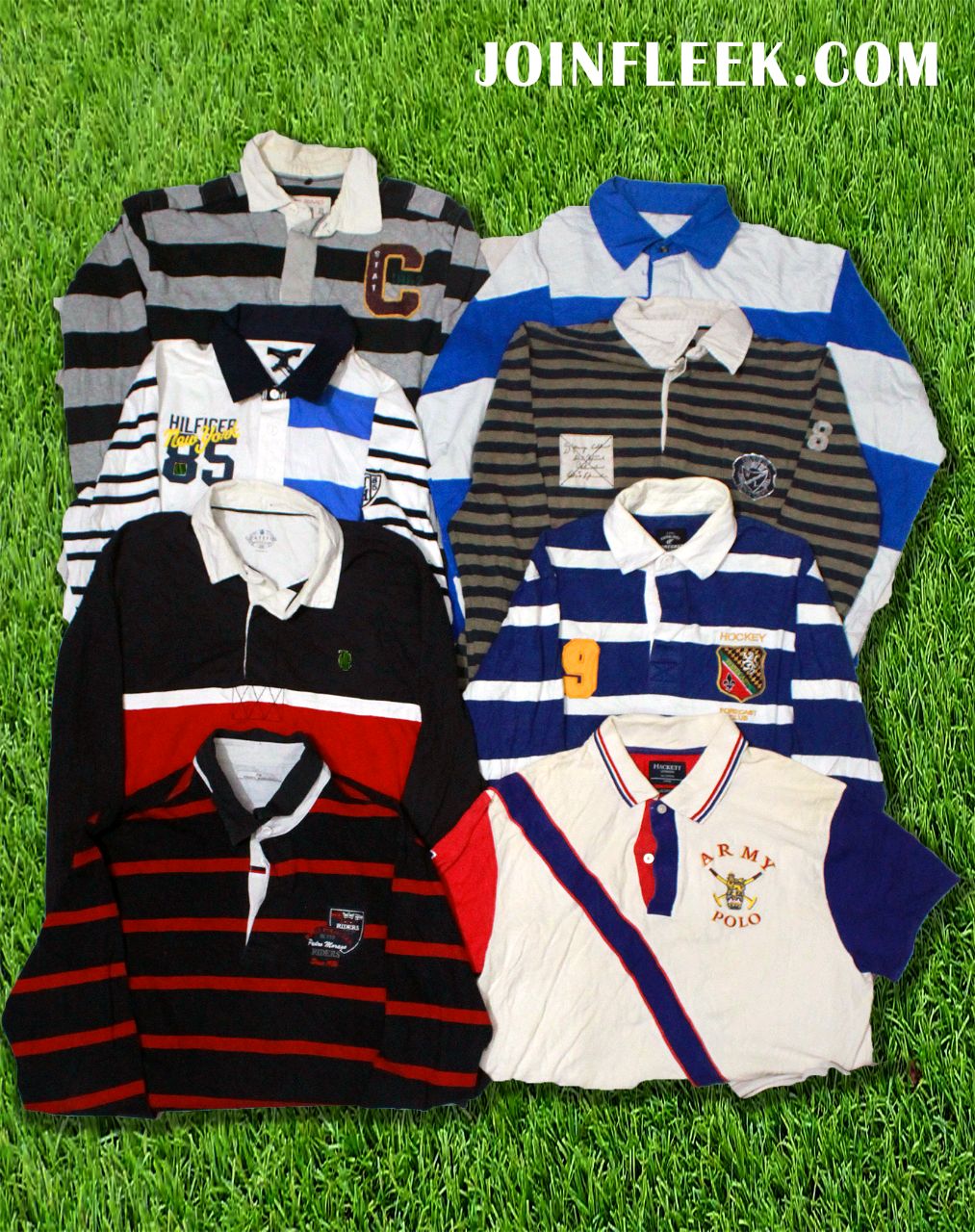 Rugby Shirt Unbranded Full sleeve - 120 pieces Grade A Bundle