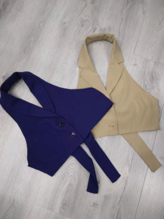 CR317 Ladies reworked Halter Neck Gillet - 50 pieces