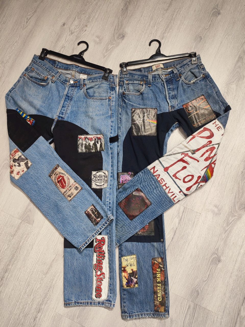 Levi's music patchwork jeans - 50 pieces