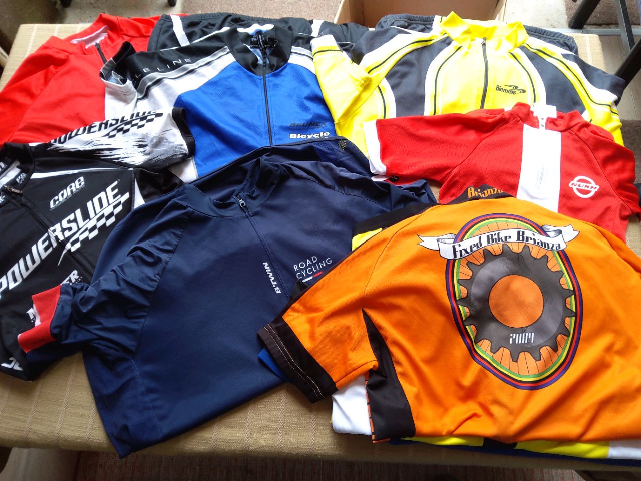 50 x Mixed Cycle shirts in mixed sizes Nice bundle of mixed range Sport Cycling Jerseys