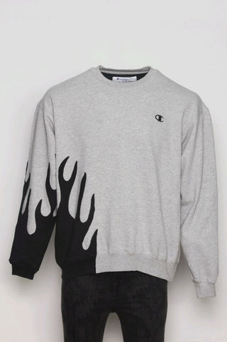 Reworked Branded Half Flame Sweatshirt 20 pieces