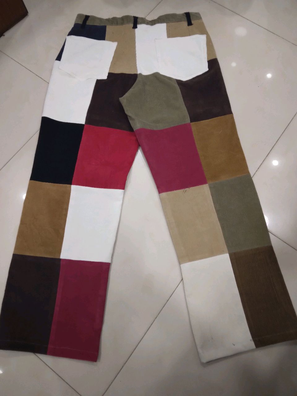 Mens reworked colorful corduroy Trouser - 50 pieces