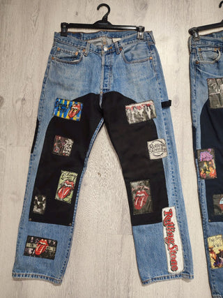 Levi's music patchwork jeans - 50 pieces