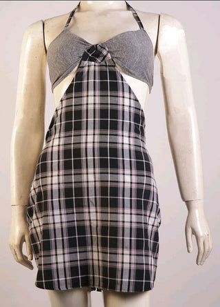Reworked Set of Blouse and Checker Skirt 20 pieces