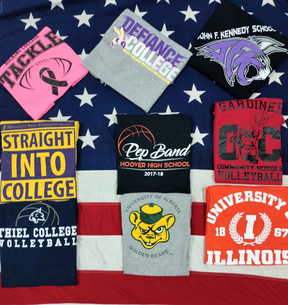 School University College T-shirt 50 Pcs